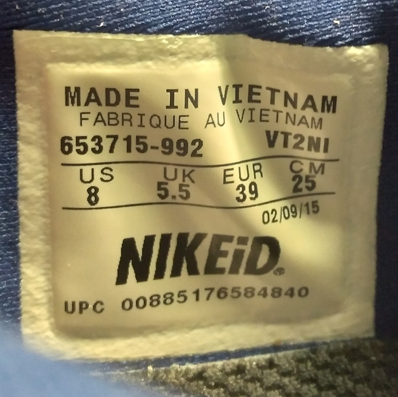 Womans Nike ID Free Run 5.0 Sz 8 Neon y653715-992 - Picture 2 of 13